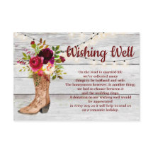 カントリー ウエスタン ブーツ ボヘミアム ラスティック ウィッシング ウェル