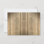 カントリー・ウッドハートウェディングrsvpデザイン 出欠カード (裏面)