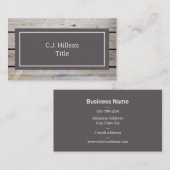 カントリー ウッド グレイン 名刺 (正面/裏面)