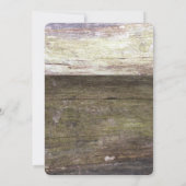 カントリー ウッド ハート ウェディング 招待状 (裏面)