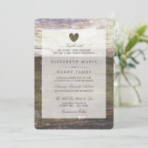 カントリー ウッド ハート ウェディング