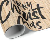カントリー・ウッド・メリー・クリスマス・クリスチャン宗教 ラッピングペーパー (ロールコーナー)