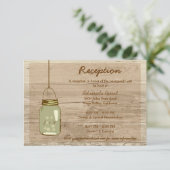 カントリー ウッド リアルな メイソンジャー 受付 カード (スタンド正面)