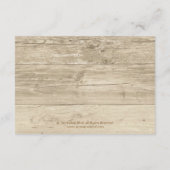 カントリー ウッド リアルな メイソンジャー 受付 カード (裏面)