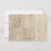 カントリー ウッド リラックス メイソンジャー 結婚式 出席確認 出欠カード (裏面)