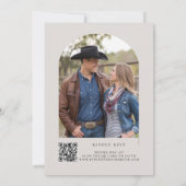 カントリー・ウマ・スケッチ西素朴写真結婚ズ 招待状 (裏面)