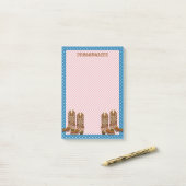 カントリー·ウ素朴ェスタン·カウボーイ·ブーツ·パーソナライズ ポストイット (デスク上)