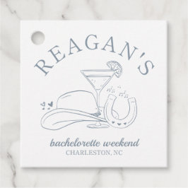 カントリー・カウガール・キュート・ハンドドローンバチェロレッテパーティー フェイバータグ