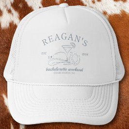 カントリー・カウガール・キュート・手描き・ブライズメイド・パーティー キャップ