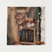 カントリー・カウボーイ・ホース妊娠のお知らせ タペストリー (正面(横))