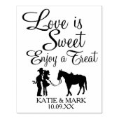 カントリー・カップルの愛は甘い ラバースタンプ (インプリント)