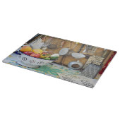 カントリー・キッチンガラス製カッティング・ボード15"x11" カッティングボード (角)