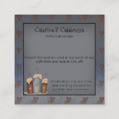 カントリー・キャンドル・クラフター・ビジネス・カード スクエア名刺 (裏面)