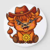 カントリー・キューティー ラージ壁時計 (正面)