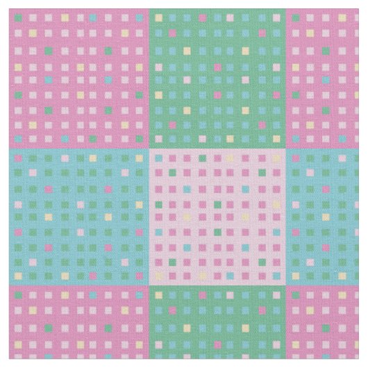カントリー・キルトの正方形ブロック ファブリック (クローズアップ)
