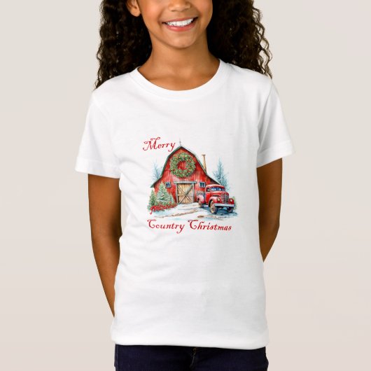 カントリー・クリスマス Tシャツ (正面)