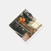 カントリー・グレンウッド・ハーベスト・ストーブ・ペーパー・ナプキン スタンダードカクテルナプキン (角)