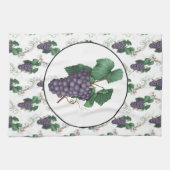 カントリー・グレープキッチンフルーツタオル キッチンタオル (横)