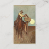 カントリー・サイド・アメリカ：N. C. Wyethによる農村デリバリ 名刺 (裏面)