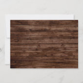 カントリー サンキュー リハーサル ディナー 招待状 (裏面)