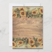 カントリー サンキライ＆バタフライ ウェディング 招待状 (裏面)