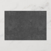 カントリー サンフラワーチョークボード ウェディング レセプション エンクロージャーカード (裏面)