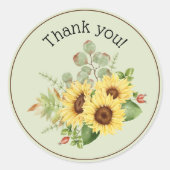 カントリー・サンフラワー・サンフラワー ラウンドシール (正面)