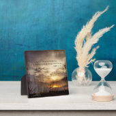 カントリー・サンライズ自然・アート写真とバイブル・バース フォトプラーク (インサイチュ)