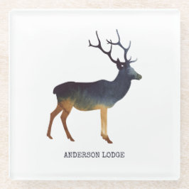 カントリー・シカ ガラスコースター