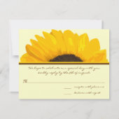 カントリー シック ヒマワリ レスポンス カード (裏面)