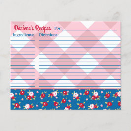 カントリー シャビー チック 花柄と格子模様 オーダーメイド