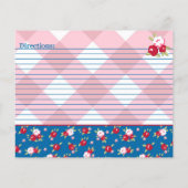 カントリー シャビー チック 花柄と格子模様 オーダーメイド (裏面)