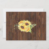 カントリー・シャワー前のひまわりフード&ブリーズ 招待状 (裏面)