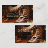 カントリー・シンガー、ボーカリスト、ソロ、パフォーマンス 名刺 (正面/裏面)