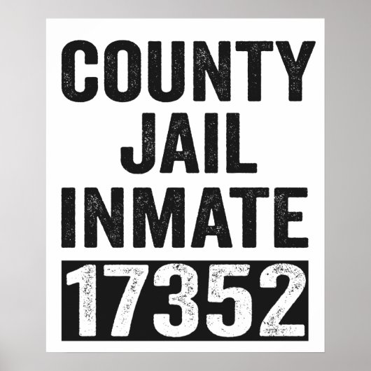 カントリー・ジェイルスの被収容者17352面白いハロウィーン刑務所 ポスター (正面)