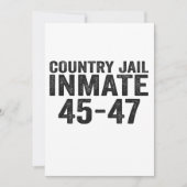 カントリー・ジェイルス収容者第47回おかしなハロウィーン大統領 招待状 (正面)