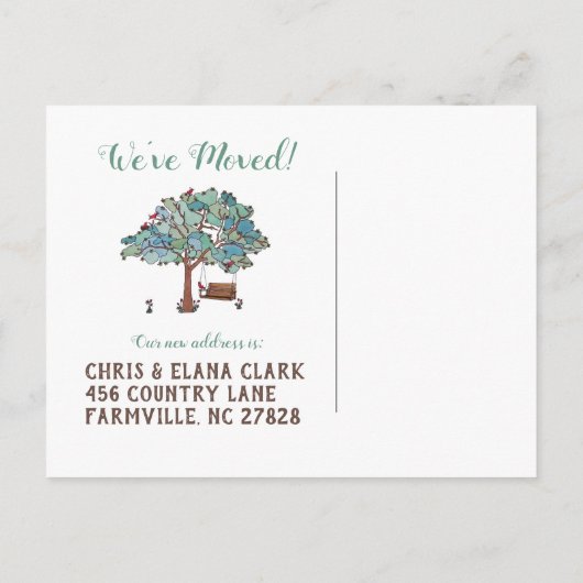 カントリー・スイングとレッドバードの動きに関する発表 案内ポストカード (裏面)