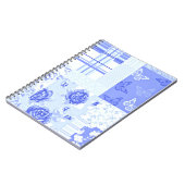 カントリー・スウィート・コーンフラワーブルー ノートブック (左側)