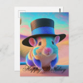 カントリー スクワイア マウス お誕生日おめでとう ポストカード (正面/裏面)