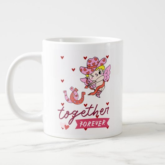 カントリー・スタイルの永遠の絆 ジャンボコーヒーマグカップ (左)