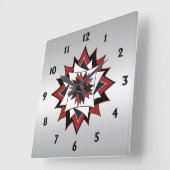 カントリー・スター スクエア壁時計 (傾斜)