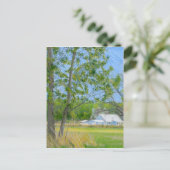 カントリー スプリング カラー鉛筆画 ポストカード (スタンド正面)