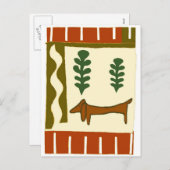 カントリー・ダックシュント・シーズンのご挨拶 シーズンポストカード (正面/裏面)