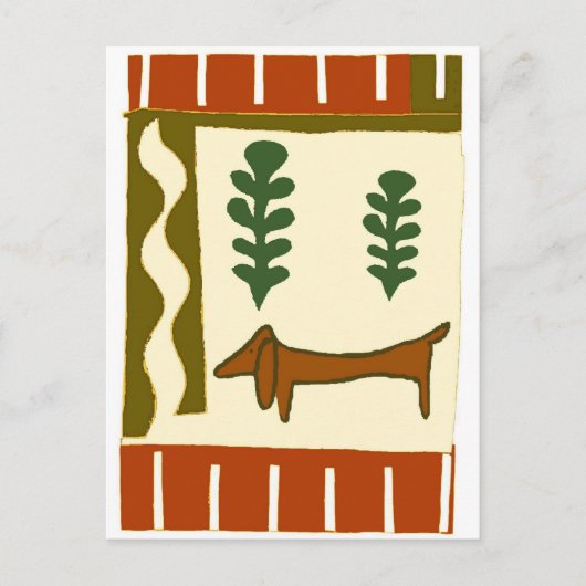 カントリー・ダックシュント・シーズンのご挨拶 シーズンポストカード (正面)