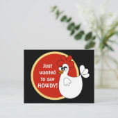 カントリー・チキンおもしろい漫画はがき ポストカード (スタンド正面)