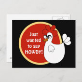 カントリー・チキンおもしろい漫画はがき ポストカード (正面/裏面)