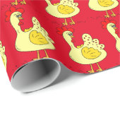カントリー・チキンのタイル張り紙 ラッピングペーパー (ロールコーナー)