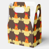 カントリー・チキン・パターン・パーティの好意ボックス フェイバーボックス (オープン)