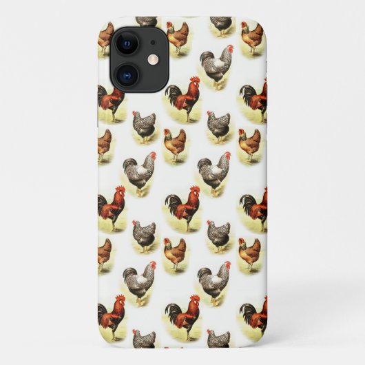 カントリー・チキン・パターン Case-Mate iPhoneケース (裏面)