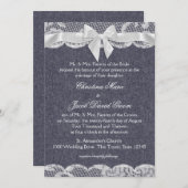 カントリー・デニムとレ結婚ース 招待状 (正面/裏面)